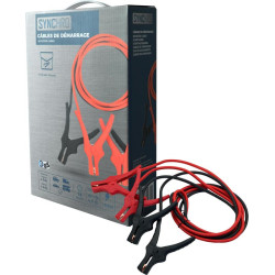 Câbles de démarrage 35mm2 - 4,5m - pour moteur à essence jusqu´à 7L de cylindré et diesel jusqu´à 4L