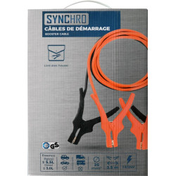 Câbles de démarrage 25mm2 - 3,5m - pour moteur à essence jusqu´à 5,5L de cylindré et diesel jusqu´à 3L (3)