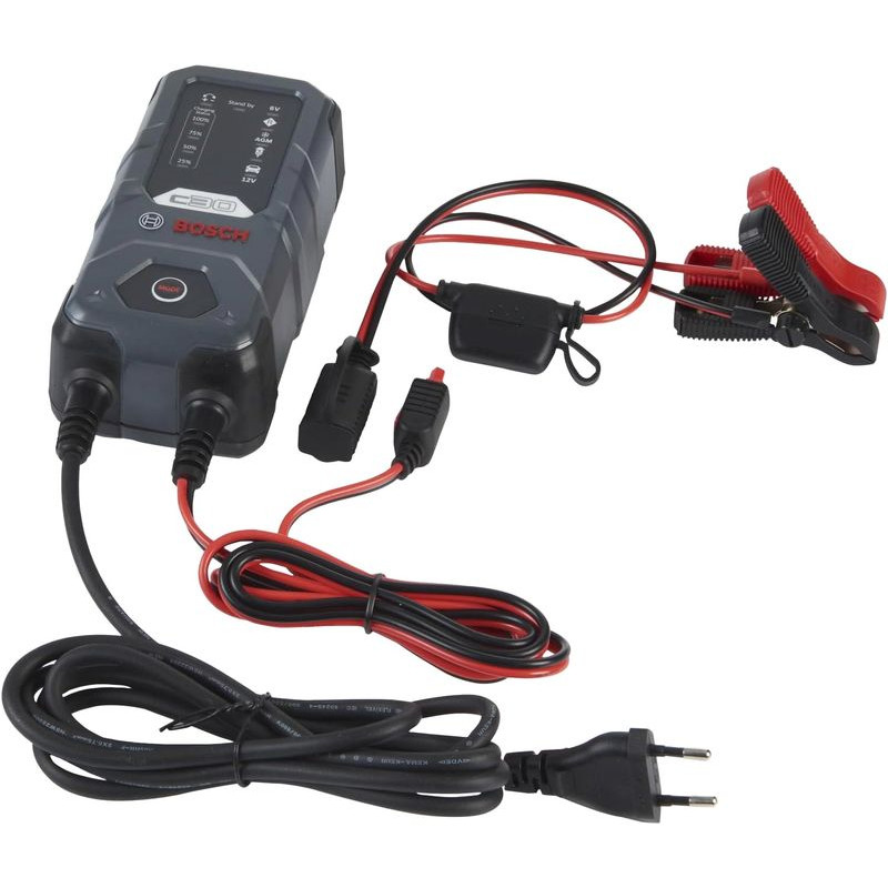 Chargeur de batterie automatique 6/12V 3,8A - BOSCH C30 (2)
