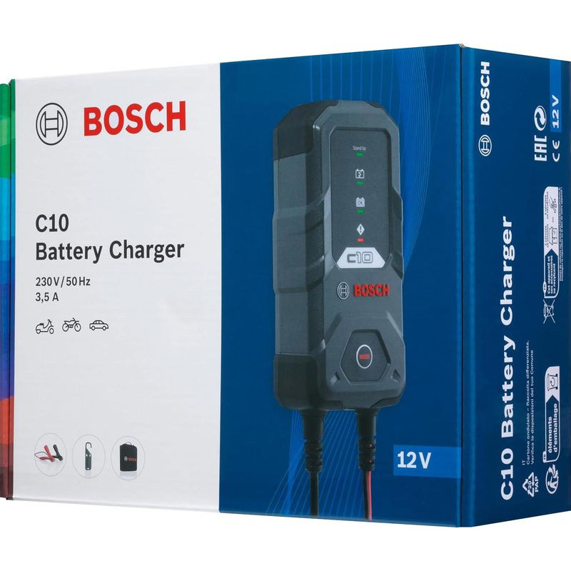 Chargeur de batterie automatique 12V 3,5A - BOSCH C10 (1)