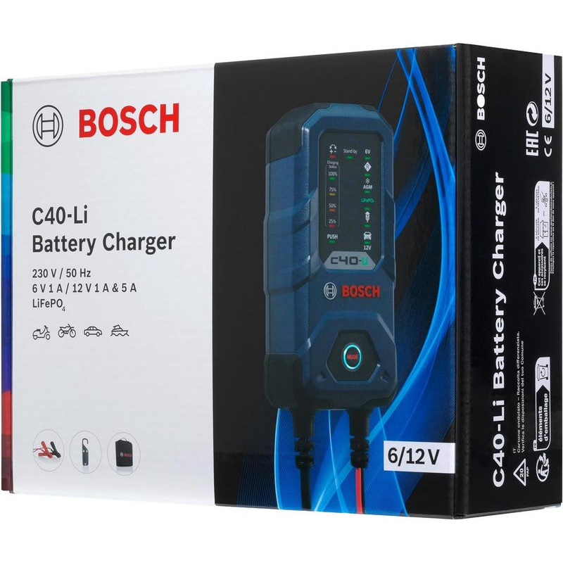 Chargeur de batterie automatique 6/12V 5A - BOSCH C40-Li (3)