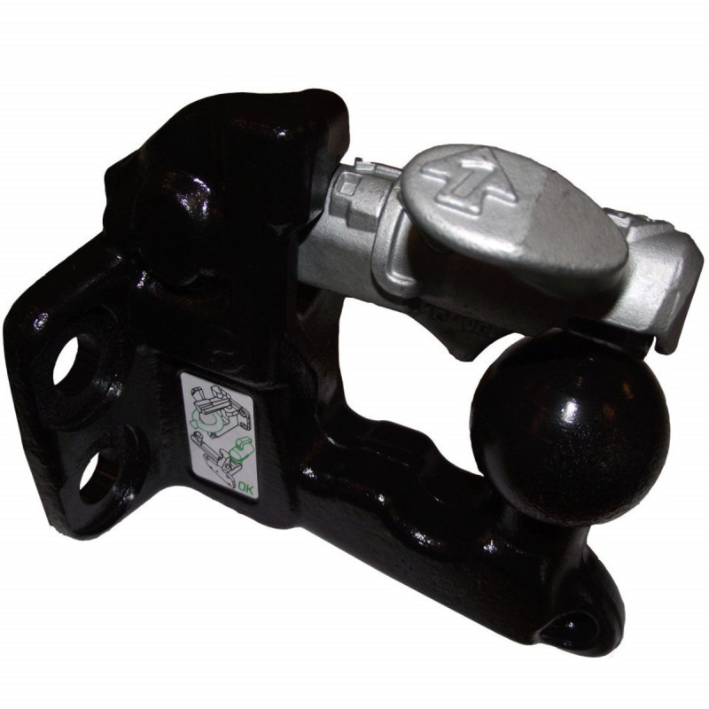 Crochet Mixte 4 Trous / Diamètre 17 mm - Entraxe 90x40 mm - Westfalia 7974