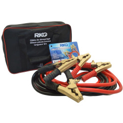 Câbles de démarrage Pro 50mm² 5m 1000A RKG - Pinces en cuivre/laiton