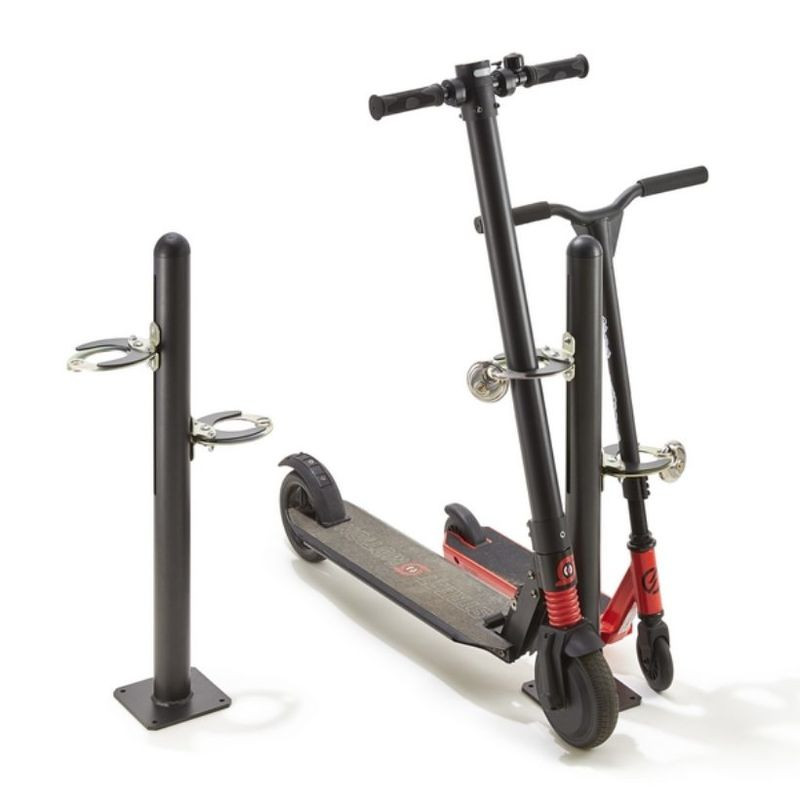 Poteau range 2 trottinettes - Mottez M508C (1)