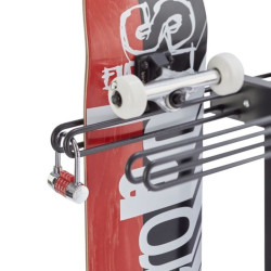 Range 4 skateboards sur pied avec antivol - Mottez M059S (2)