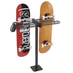 Range 4 skateboards sur pied avec antivol - Mottez M059S (3)