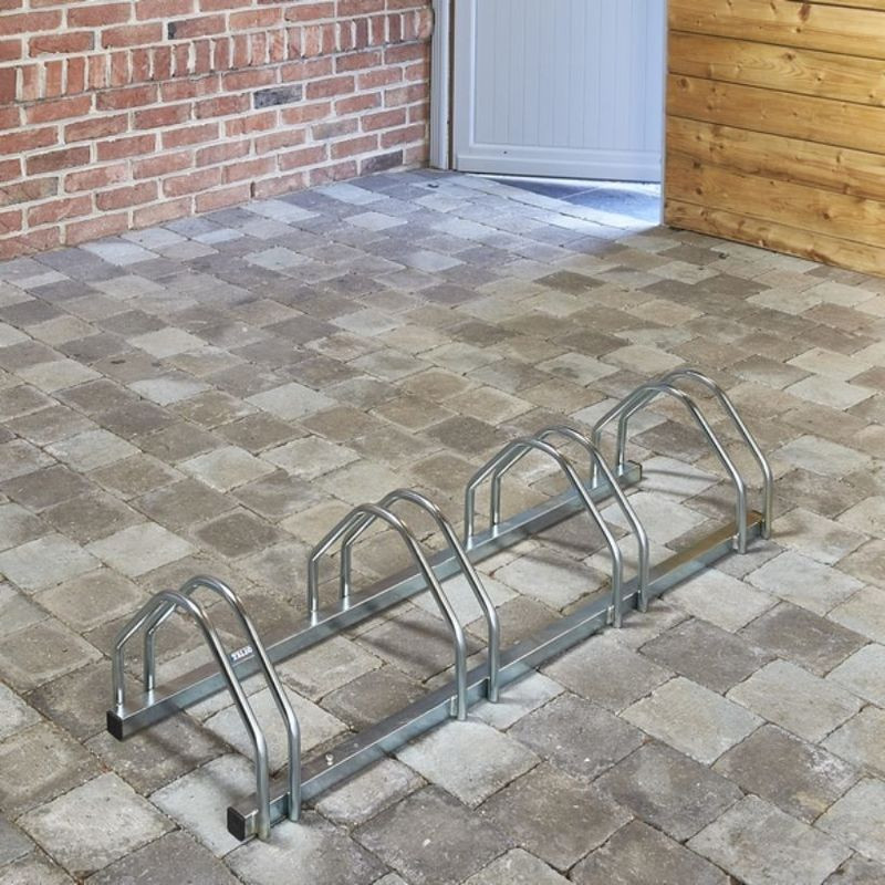 Râtelier 4 vélos : 3 largeurs de pneus - Mottez M044V (1)