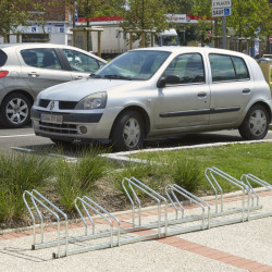 Râtelier à vélos 6 Vélos - 2 Niveaux côte à côte - Mottez M024V6