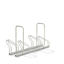 Râtelier à vélos 4 Vélos - 2 Niveaux côte à côte avec Arceaux - Mottez M024V4AR