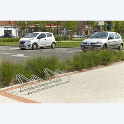 Râtelier à vélos 4 Vélos - 2 Niveaux côte à côte - Mottez M024V4