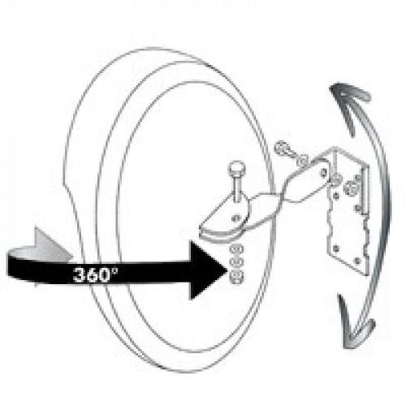 Miroir Sortie de Garage Convexe 30cm - Mottez B314P (2)