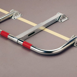 Barrière rabattable standard fermeture serrure clavette - Mottez B308C