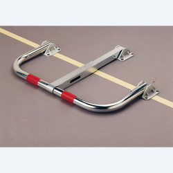 Barrière rabattable standard fermeture serrure cylindre européen - serrure clés identiques - Mottez B307CCI (2)