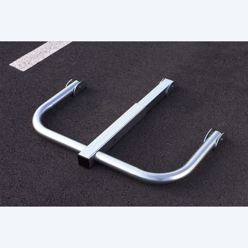 Barrière de Parking Rabattable Eco - Serrure cylindre européen - Mottez B307CPR (2)