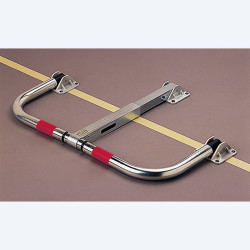 Barrière de Parking Rabattable indéformable - serrure identique - Mottez B304CCI (2)