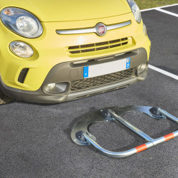 Barrière de Parking Rabattable 3 Pieds SPECIAL MACADAM avec clés identiques - Mottez B301CCI (4)