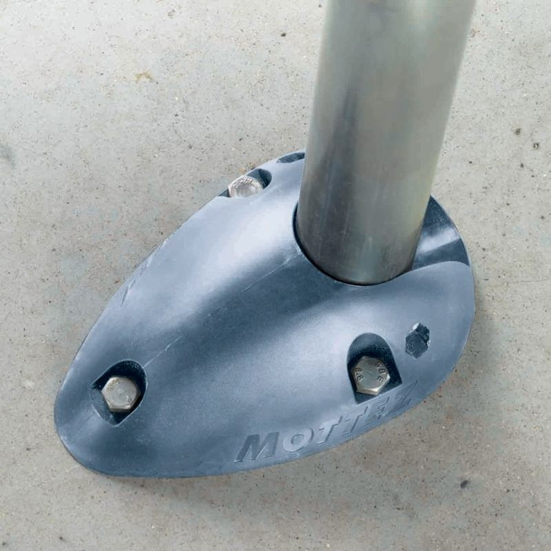 Barrière de Parking Rabattable 3 Pieds - Serrure cylindre européen - Mottez B302P (2)