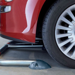 Barrière de Parking Rabattable 3 Pieds - Serrure cylindre européen - Mottez B302P (3)