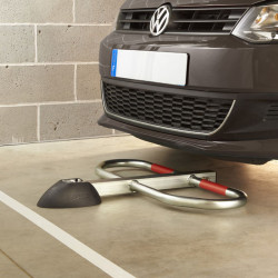 Barriere de Parking Design Pied Central avec arceaux 60 cm - Serrure canon européen - Mottez B298C (4)