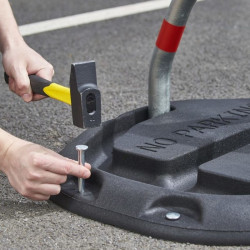 Barrière de parking en caoutchouc recyclé - Mottez B296C (3)