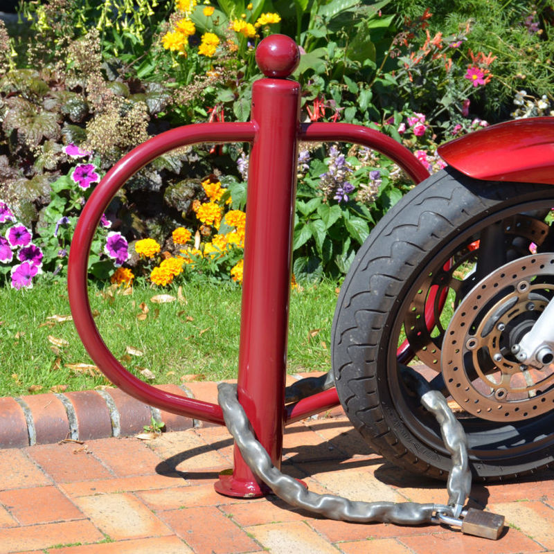 Poteau range moto antivol - Mottez B213V (2)