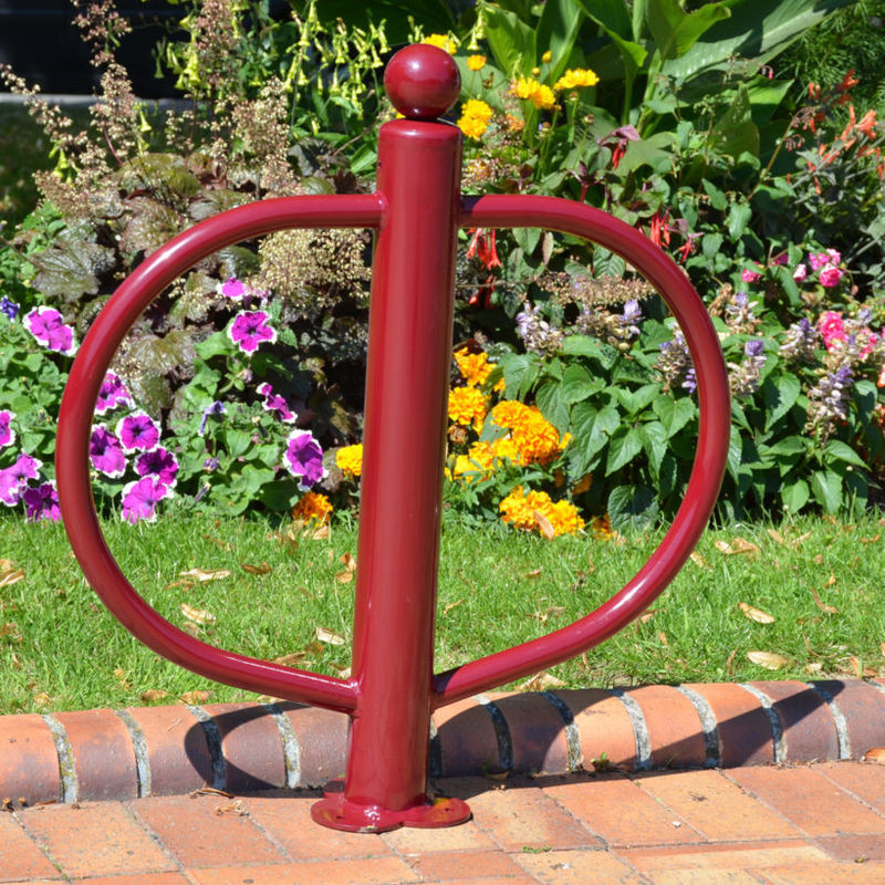 Poteau range moto antivol - Mottez B213V (1)