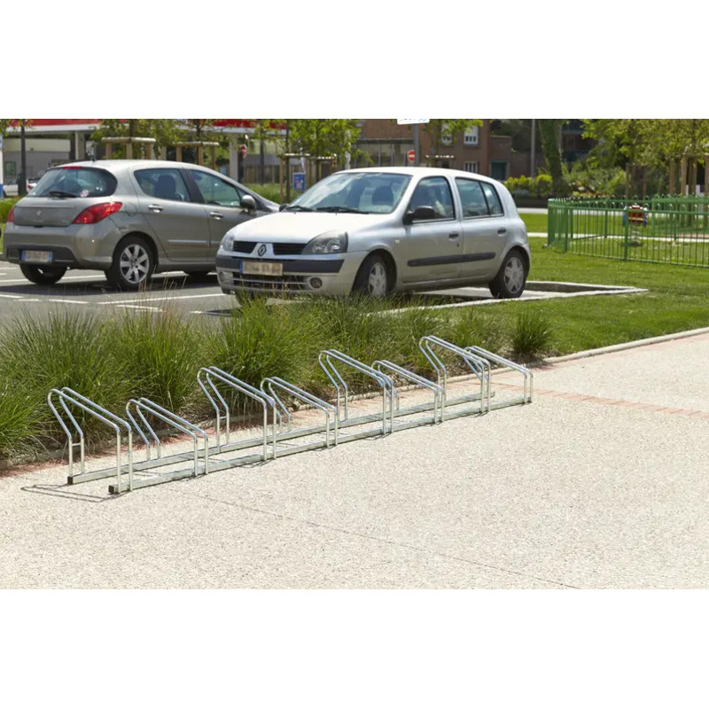 Râtelier à vélos 10 Vélos - 2 Niveaux côte à côte - Mottez B201C (2)