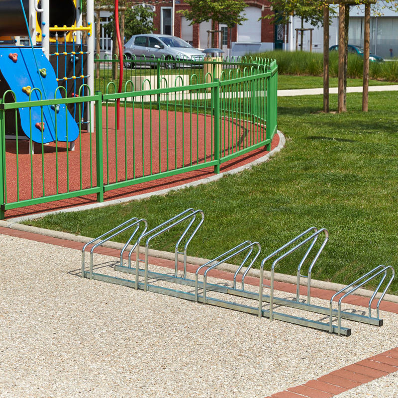 Râtelier à vélos 5 Vélos - 2 Niveaux côte à côte - Mottez B200C (1)