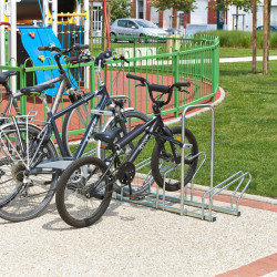 Râtelier à vélos 5 Vélos - 2 Niveaux côte à côte avec Arceaux - Mottez B200AR (2)