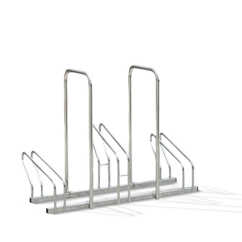 Râtelier à vélos 3 Vélos - 2 Niveaux côte à côte avec Arceaux - Mottez B199AR (1)