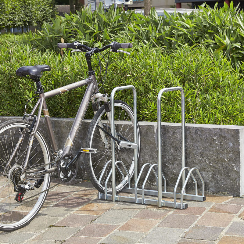 Râtelier à vélos 3 Vélos avec Arceaux - Mottez B135AR (2)