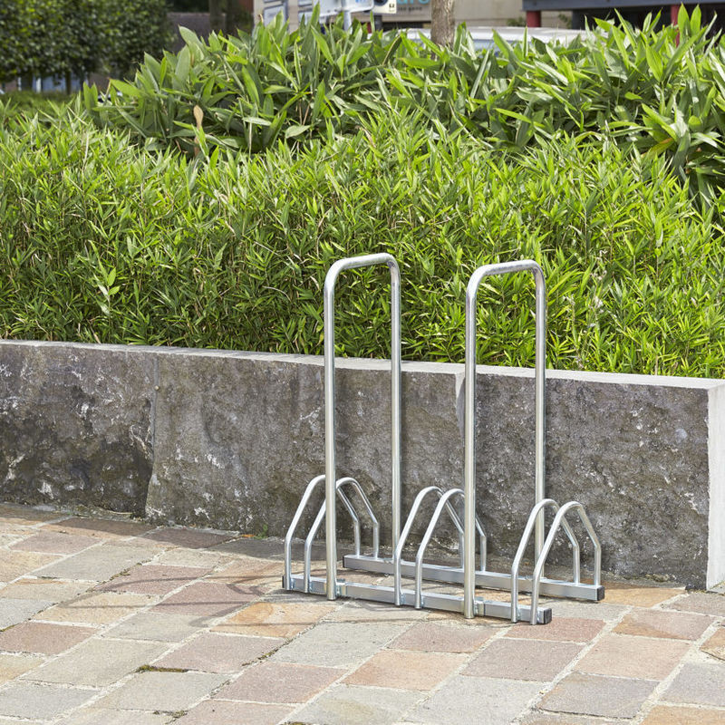 Râtelier à vélos 3 Vélos avec Arceaux - Mottez B135AR (1)