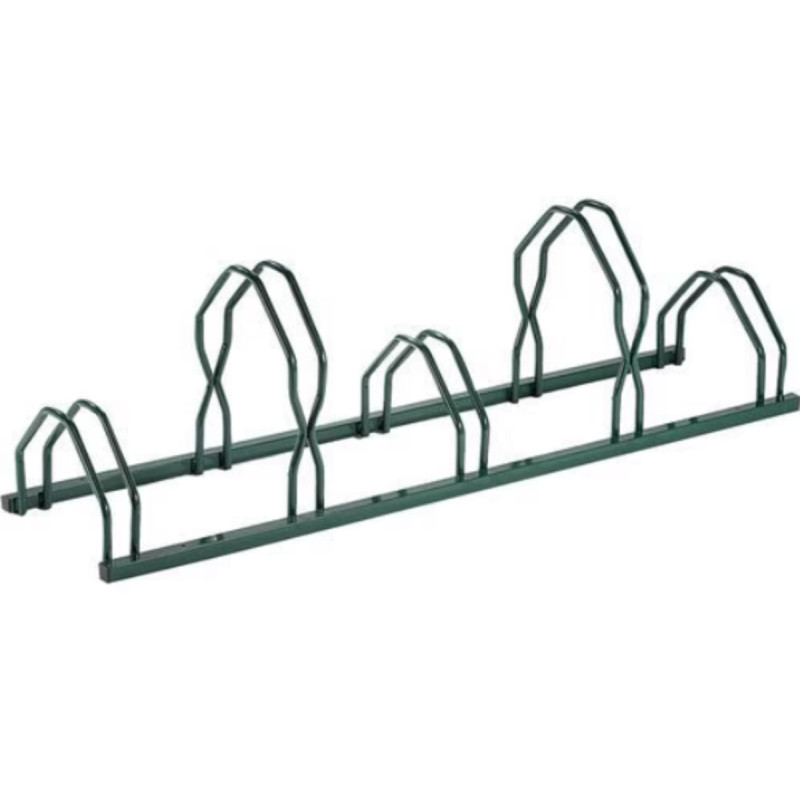 Râtelier à vélos 5 Vélos - 2 Niveaux - Couleur verte - Mottez B129VVT