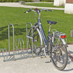 Râtelier à vélos 3 Vélos - 2 Niveaux avec Arceaux - Mottez B129V3AR (2)