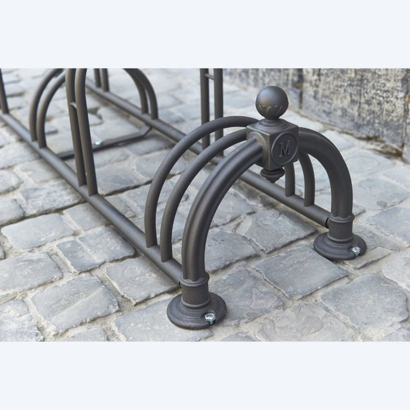 Râtelier à vélos 5 Vélos - 2 Niveaux modèle Versailles - Mottez B129US (2)