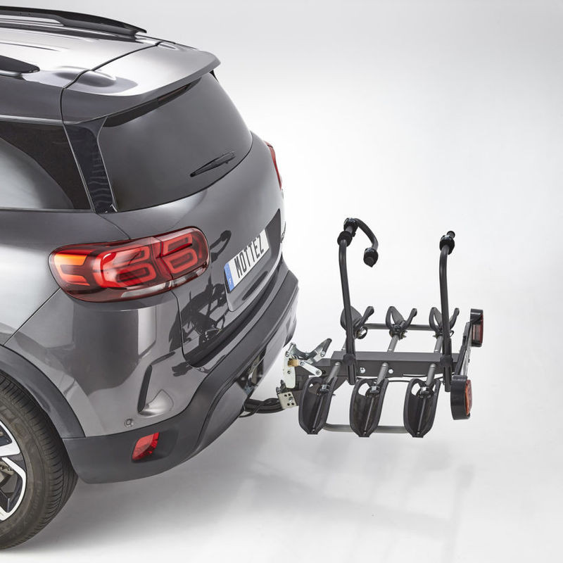 Porte-vélos sur attelage Rabattable 3 vélos - Mottez Diane 3 / A40P3RA (1)