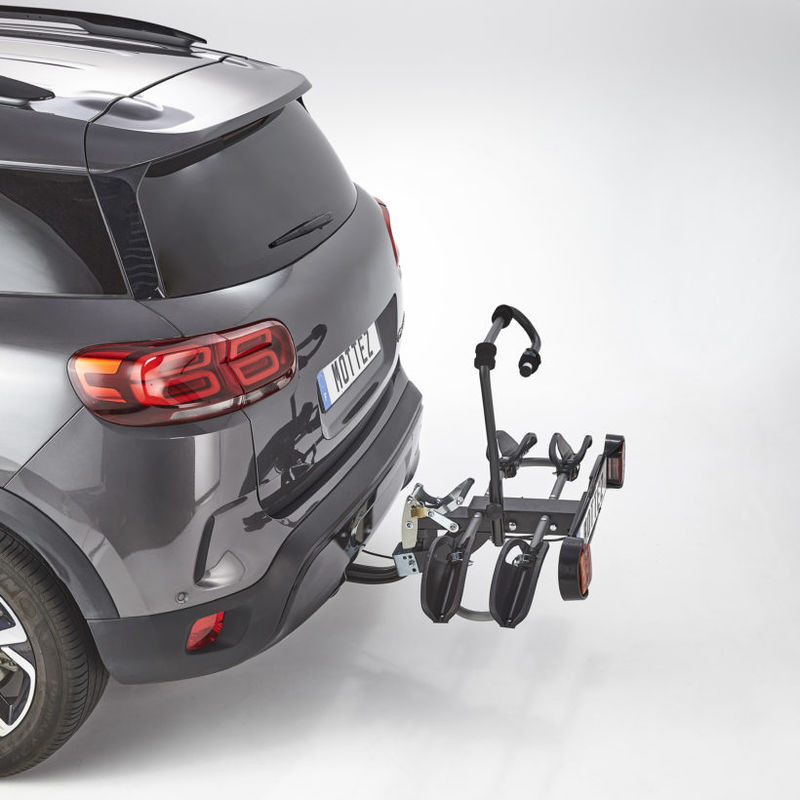 Porte-vélos sur Attelage Rabattable 2 vélos - Mottez Diane 2 / A040P2RA (1)