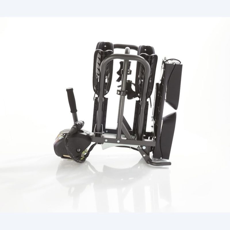 Porte-vélos sur attelage Rabattable / Pliable 2 vélos électriques - Mottez A028P2 - ZEUS (2)