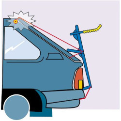 Adaptateur de fixation pour porte-vélos sur Hayon / Coffre - Mottez A027B