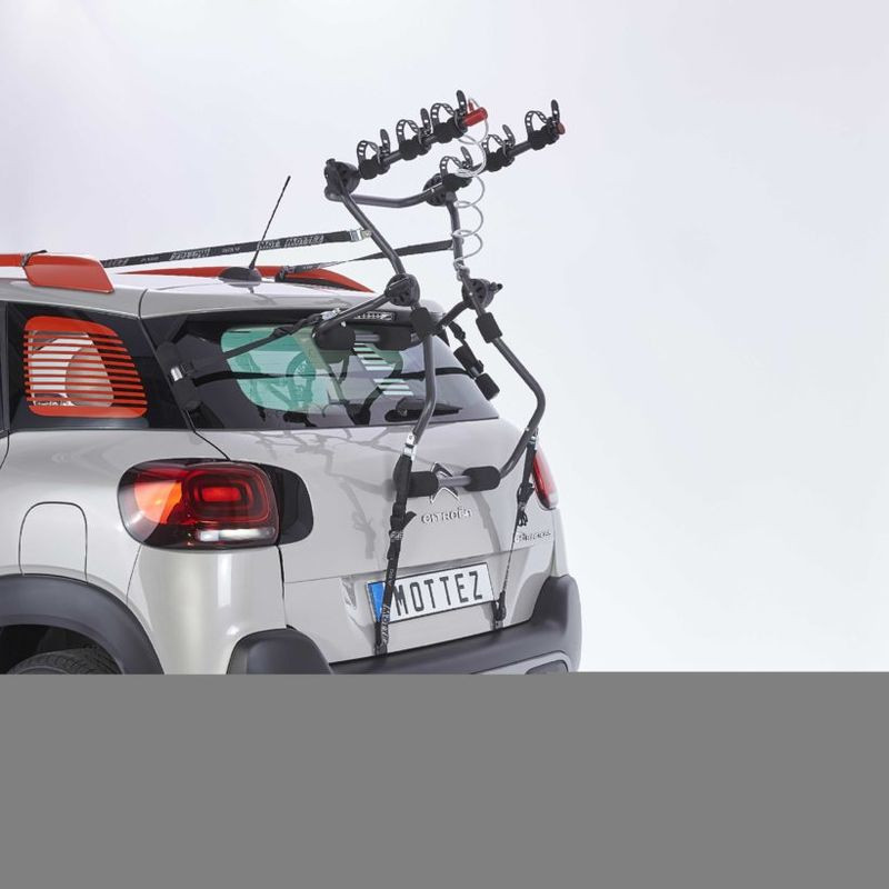 Porte-vélos 3 vélos sur Hayon ou Barres de toit - Mottez A016P3 / SHIVA 3 (1)