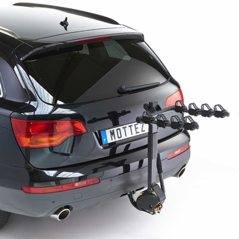 Porte-vélos sur Attelage Suspendu Rabattable 4 vélos - Mottez A009P4RA - Hercule 4 (1)