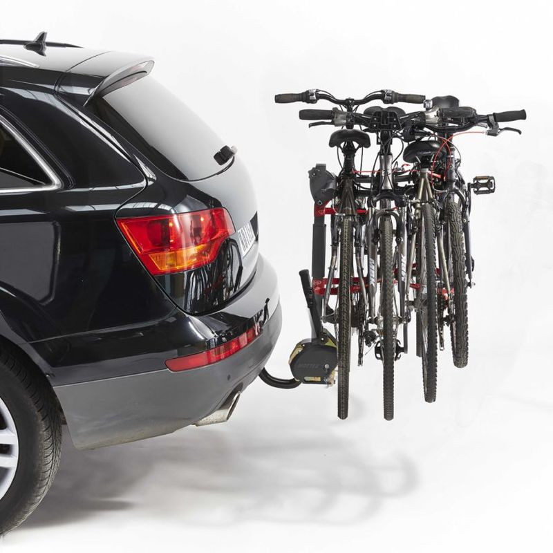 Porte-vélos sur Attelage Suspendu Rabattable 4 vélos - Mottez A009P4RA - Hercule 4 (4)