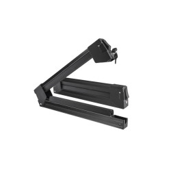 Porte-Skis Aluminium sur Barres de Toit avec Serrures - 4 Paires Skis ou 2 Surfs - Menabo Yelo 4NS Black