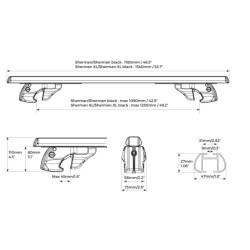 Barres de toit Aluminium pour Mini Countryman dès 2017 - avec Barres Longitudinales (4)