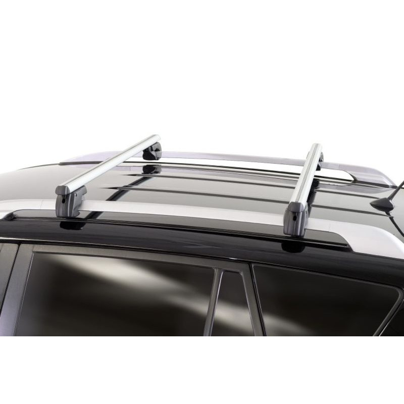 Barres de toit Aluminium pour Kia Sportage de 1994 à 2010 - avec Barres Longitudinales (1)