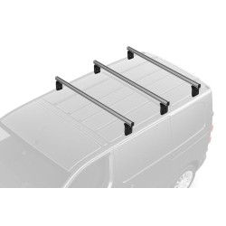 Jeu de 3 Barres de toit Pro Aluminium pour Opel Movano L1H1 - L1H2- L2H2 - L2H1 de 1997 à 2010