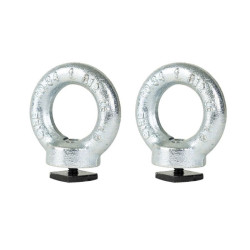 Jeu de 2 Anneaux de Serrage Menabo pour Barres de toit Pro