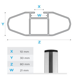 Barres de toit Profilées Aluminium pour Ford Galaxy de 2006 à 2015 - avec Barres Longitudinales (4)
