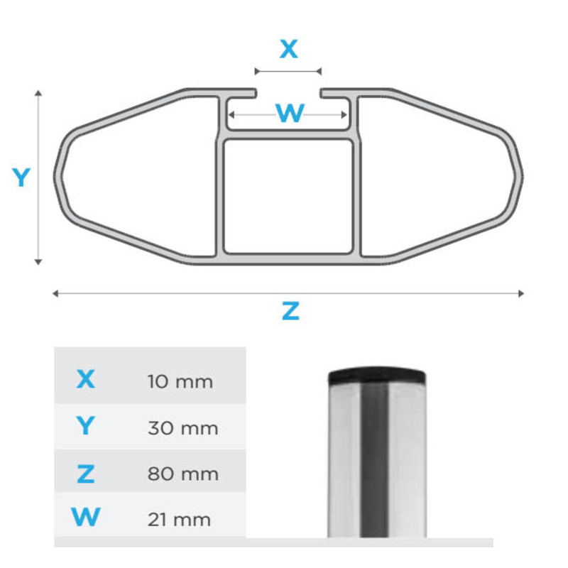 Barres de toit Profilées Aluminium pour Audi A6 Avant Break de 2011 à 2015 - avec Barres Longitudinales (4)