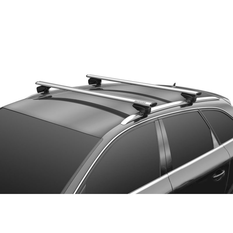 Barres de toit Profilées Aluminium pour Hyundai Kona de 2017 à 2022 - avec Barres Longitudinales (1)